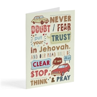 Stop think and pray Card