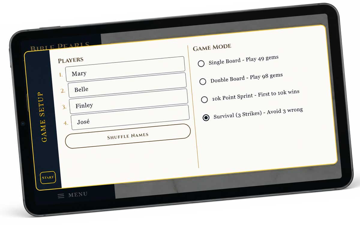 Bible Gems Game Modes