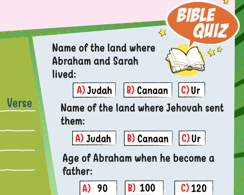 bible quiz for kids related to the convention talk