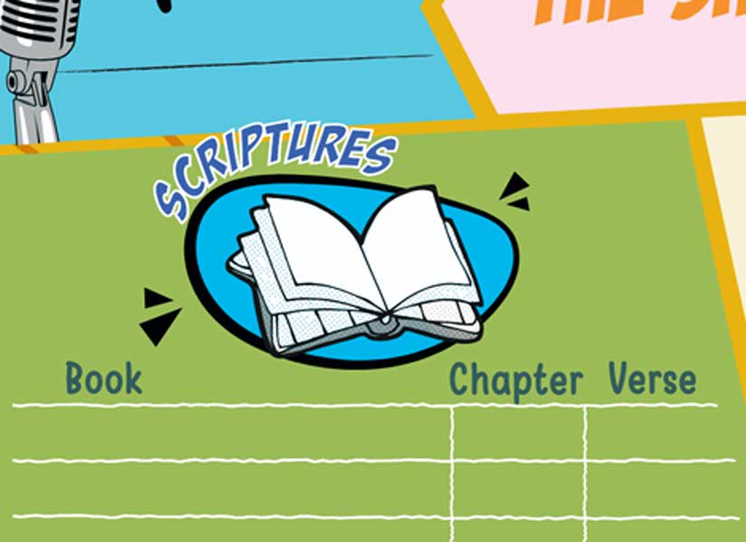 Log included in workbook for scriptures