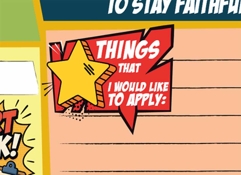 Place to write down thing to apply