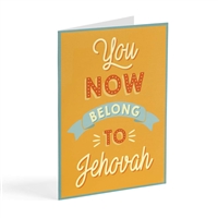 Belong to Jehovah baptism card
