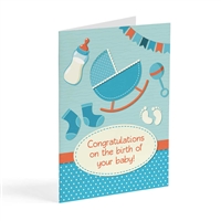 Card for new born baby boy