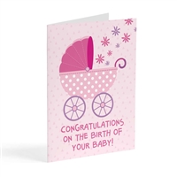 Card for new born baby girl