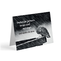 Weather the storm greeting card