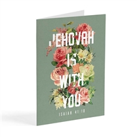 Jehovah is with you encouraging Card