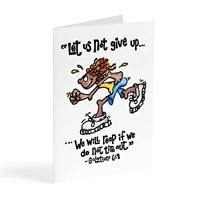 let us not give up greeting card