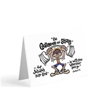 Courageous and strong greeting card
