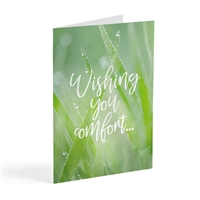 Dew of the morning sympathy card