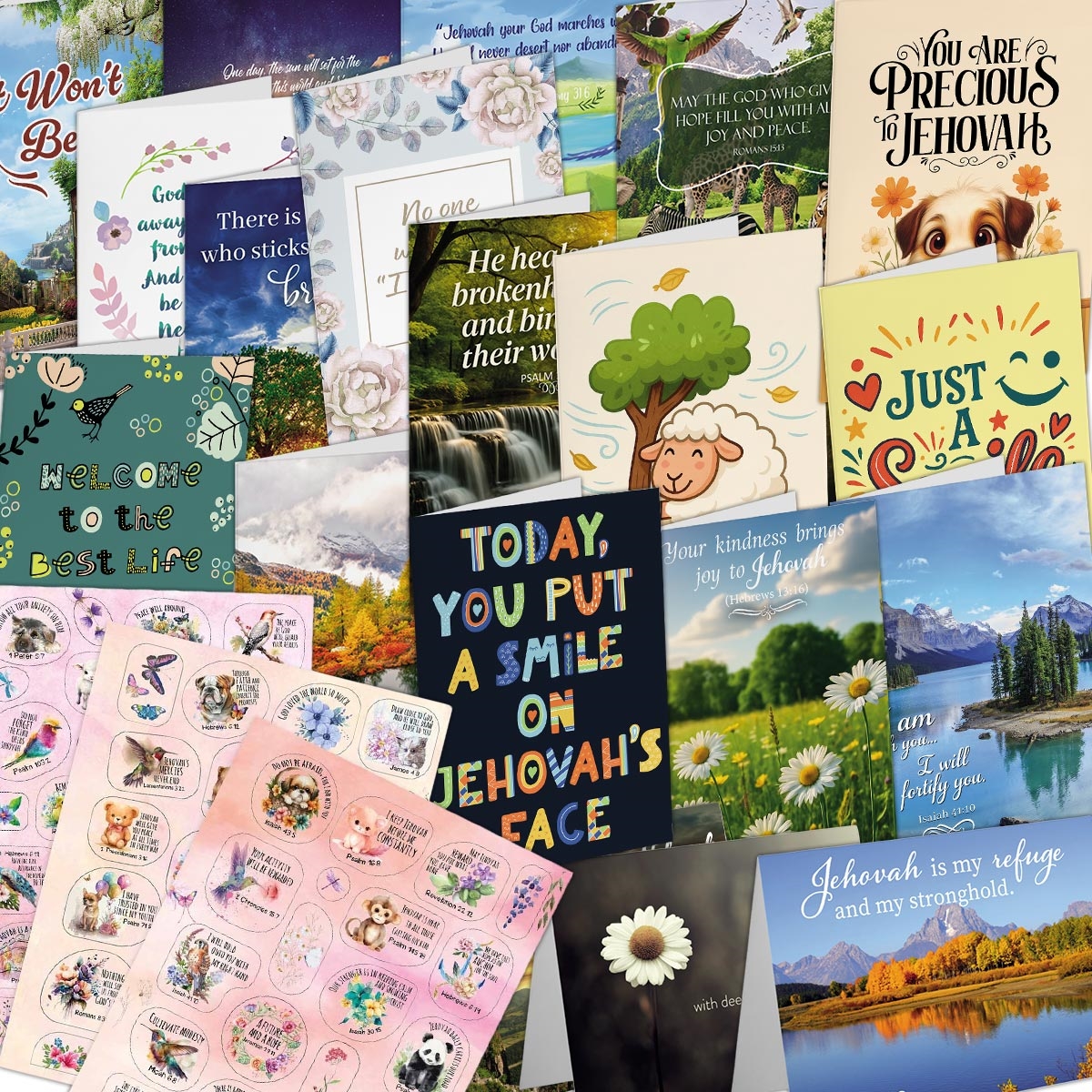 Set of Agape Greetings cards with premium envelopes