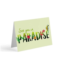 See you in paradise greeting card width=